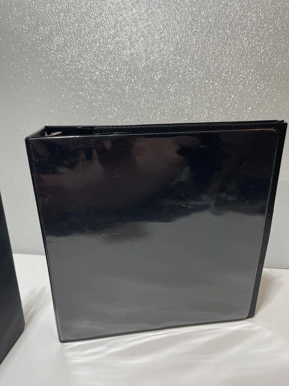 5/$25 Two 2” 3-Ring Binders Shiny and matte Black